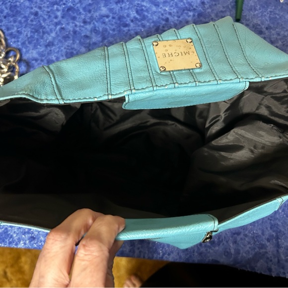 Miche Turquoise Shoulder Bag with Gold Plaque - Picture 3 of 3